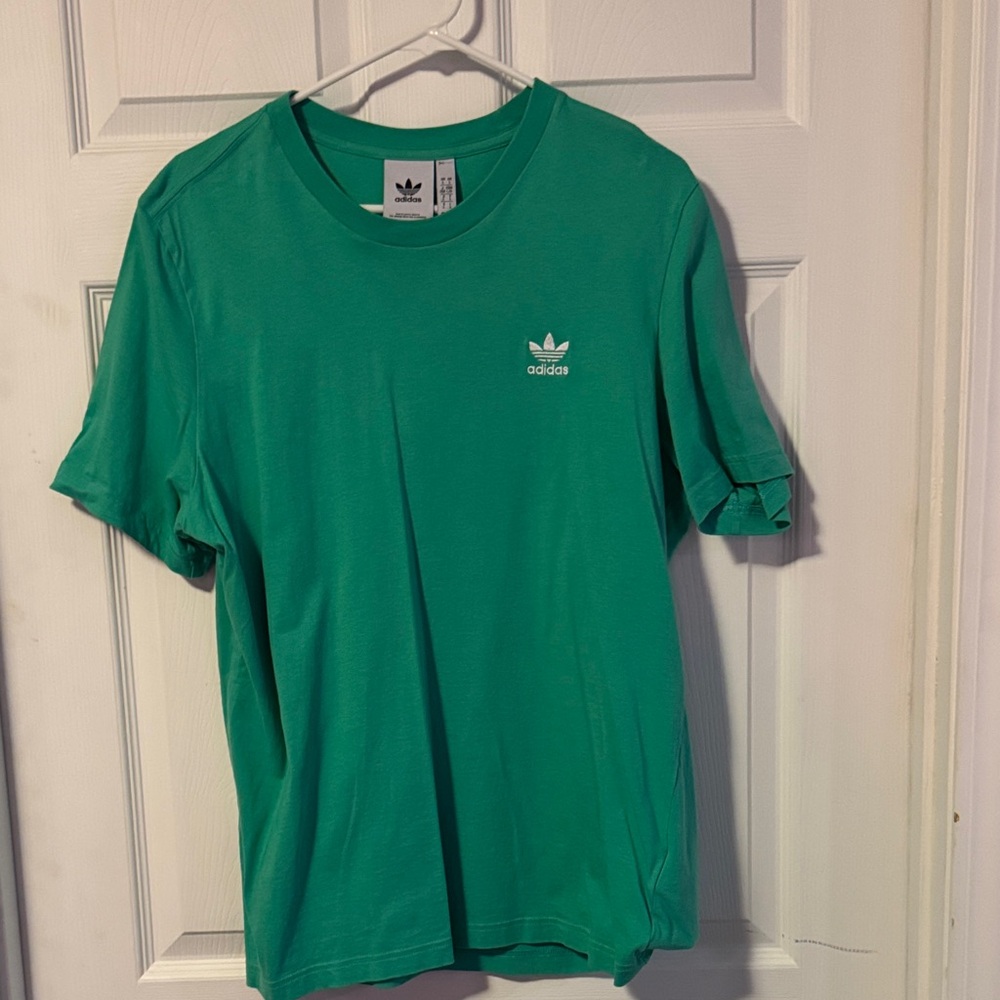 Adidas Men's Green Short Sleeve Tee